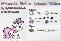 Size: 4460x3000 | Tagged: safe, artist:atmospark, sweetie belle, pony, .psd available, absurd resolution, reference sheet, solo