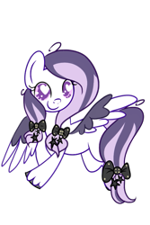 Size: 497x745 | Tagged: safe, artist:digimonlover101, oc, oc only, oc:lavender dust, pony, bow, heart eyes, simple background, solo, transparent background, wingding eyes