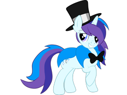 Size: 2732x2048 | Tagged: safe, artist:prismaticstars, oc, oc only, oc:cardstar clef, pony, unicorn, cape, clothes, female, hat, high res, mare, simple background, solo, top hat, transparent background, vector