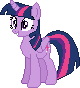 Size: 80x88 | Tagged: safe, artist:iknowpony, twilight sparkle, twilight sparkle (alicorn), alicorn, pony, testing testing 1-2-3, cutie mark, female, grin, hooves, horn, mare, pixel art, simple background, smiling, solo, transparent background, wings