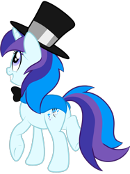 Size: 2048x2732 | Tagged: safe, artist:prismaticstars, oc, oc only, oc:cardstar clef, pony, unicorn, cape, clothes, female, hat, high res, mare, simple background, solo, top hat, transparent background, vector