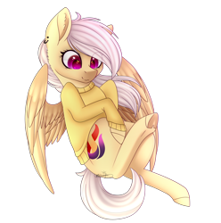 Size: 2190x2212 | Tagged: safe, artist:ohhoneybee, oc, oc only, oc:ignite, pegasus, pony, clothes, colored pupils, female, high res, mare, simple background, solo, sweater, transparent background