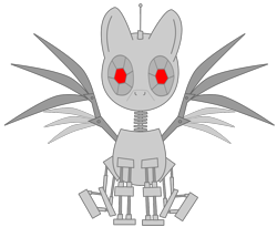 Size: 1171x958 | Tagged: safe, artist:frannis, pony, robot, robot pony, simple background, solo, transparent background