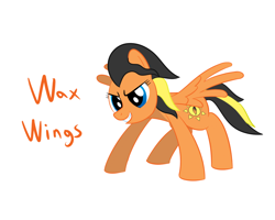 Size: 1000x800 | Tagged: safe, artist:mightyshockwave, oc, oc only, oc:wax wings, pegasus, pony, fanfic:three faces, female, mare, solo