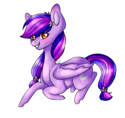 Size: 900x850 | Tagged: safe, artist:cinnamonsparx, oc, oc only, oc:moonlight blossom, pegasus, pony, female, mare, prone, simple background, solo, transparent background