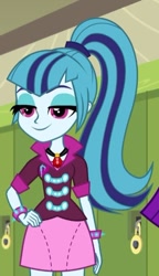 Size: 321x559 | Tagged: safe, screencap, aria blaze, sonata dusk, equestria girls, rainbow rocks, cropped, cute, female, lidded eyes, solo focus, sonatabetes