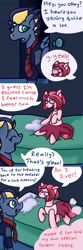 Size: 1000x3000 | Tagged: safe, artist:computerstickman-and-song, oc, oc only, oc:spotlight, pony, bed, comic, diane, glasses, redesign, the clone that got away