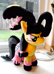 Size: 2718x3726 | Tagged: safe, artist:cryptic-enigma, pony, angry eyes, cute, irl, mawile, photo, plushie, pokémon, ponified, solo