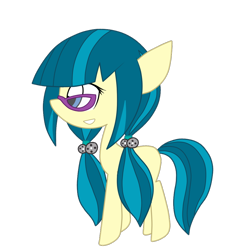 Size: 1000x1000 | Tagged: safe, artist:luckyclau, juniper montage, earth pony, pony, equestria girls, movie magic, spoiler:eqg specials, equestria girls ponified, female, glasses, mare, ponified, simple background, solo, transparent background