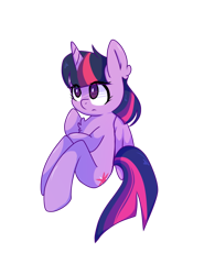 Size: 738x1000 | Tagged: safe, artist:ponliestar, twilight sparkle, twilight sparkle (alicorn), alicorn, pony, unicorn, princess twilight sparkle (episode), anatomically incorrect, cute, incorrect leg anatomy, oh, princess, purple, realization, simple background, sitting, solo, transparent background