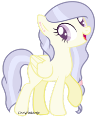 Size: 1024x1267 | Tagged: safe, artist:cindydreamlight, oc, oc only, oc:yellony, pegasus, pony, female, mare, simple background, solo, transparent background