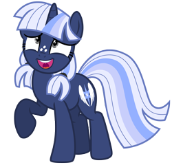 Size: 6633x6373 | Tagged: safe, artist:estories, oc, oc only, oc:silverlay, pony, unicorn, absurd resolution, female, mare, raised hoof, simple background, solo, transparent background, vector
