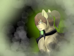 Size: 2048x1536 | Tagged: safe, artist:yomi brasi, oc, oc only, gas, gas mask, mask, solo