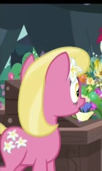 Size: 447x749 | Tagged: safe, screencap, lily, lily valley, it isn't the mane thing about you, flower, flower in hair