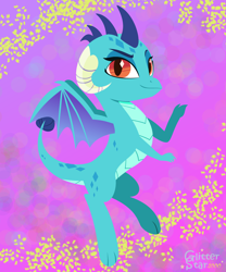 Size: 1600x1919 | Tagged: safe, artist:glitterstar2000, derpibooru import, princess ember, dragon, solo