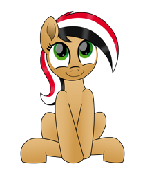 Size: 3000x3362 | Tagged: safe, artist:pananovich, oc, oc only, oc:syriana, earth pony, pony, /mlpol/, nation ponies, ponified, smiling, solo, syria