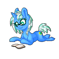 Size: 200x200 | Tagged: safe, artist:breeoche, oc, oc only, oc:cold water, pony, unicorn, animated, book, female, gif, glasses, heart eyes, reading, simple background, solo, transparent background, wingding eyes