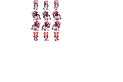 Size: 384x256 | Tagged: safe, artist:blackliquidsrw, oc, oc only, oc:sweet velvet, bat pony, pony, female, pixel art, rpg, rpg maker vx ace, single, sprite, spritesheet