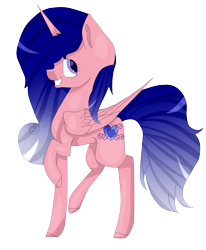 Size: 1745x2121 | Tagged: safe, artist:ohhoneybell, oc, oc only, oc:frozen heart, alicorn, pony, female, mare, simple background, solo, transparent background