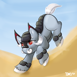 Size: 3000x3000 | Tagged: safe, artist:bean-sprouts, crossover, donphan, pokémon, ponified, solo