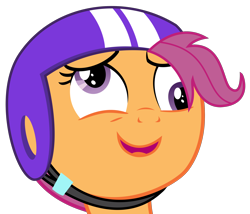 Size: 2778x2381 | Tagged: safe, artist:sketchmcreations, scootaloo, pony, parental glideance, cute, derp, helmet, open mouth, silly, silly pony, simple background, solo, transparent background, vector