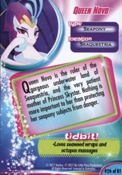 Size: 647x925 | Tagged: safe, derpibooru import, queen novo, seapony (g4), my little pony: the movie, card