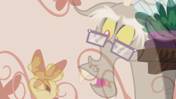 Size: 1280x720 | Tagged: safe, screencap, discord, discordant harmony, glasses, solo, transparent