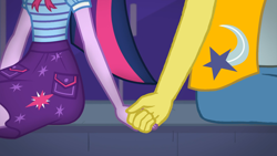 Size: 1920x1080 | Tagged: safe, artist:3d4d, edit, edited screencap, screencap, comet tail, twilight sparkle, better together, equestria girls, star crossed, alternate universe, cometlight, equestria girls-ified, female, male, shipping, straight