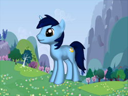 Size: 1200x900 | Tagged: safe, oc, oc only, oc:bluelight honey, pony, pony creator, 3d, male, ponylumen, reference, solo, stallion