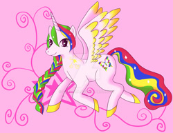 Size: 1024x791 | Tagged: safe, artist:zaeldra, oc, oc only, oc:princess star, alicorn, alicorn oc, solo, watermark