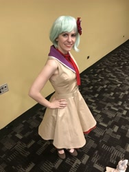 Size: 3024x4032 | Tagged: source needed, safe, artist:karencosplay, coco pommel, human, bronycon, bronycon 2017, clothes, cosplay, costume, irl, irl human, karencosplays, photo, solo