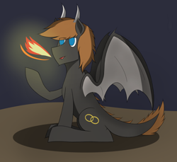 Size: 1914x1755 | Tagged: safe, artist:nguyendeliriam, oc, oc only, oc:dragon bliss, dracony, hybrid, dark background, firebreathing