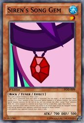 Size: 813x1185 | Tagged: safe, artist:osipush, edit, aria blaze, pony, equestria girls, rainbow rocks, card game, choker, close-up, jewelry, pendant, solo, tcg editor, trading card edit, yu-gi-oh!, yugioh card