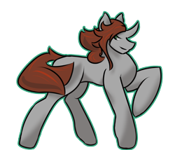 Size: 1400x1200 | Tagged: safe, artist:tartsarts, oc, oc only, oc:somnus, changeling, unicorn, changeling king, changeling oc, commission, simple background, solo, transparent background