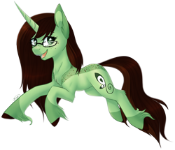 Size: 1042x897 | Tagged: safe, artist:doekitty, oc, oc only, oc:flittermint, pony, unicorn, female, glasses, mare, simple background, solo, transparent background, unshorn fetlocks