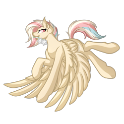 Size: 5000x5000 | Tagged: safe, artist:amazing-artsong, oc, oc only, oc:almond hooves, pegasus, pony, absurd resolution, female, flower, flower in mouth, flying, mare, mouth hold, simple background, solo, transparent background, ych result