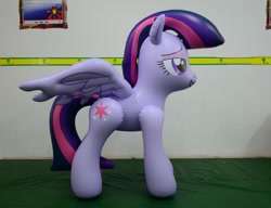 Size: 1165x896 | Tagged: safe, artist:arniemkii, twilight sparkle, twilight sparkle (alicorn), alicorn, pony, unicorn, bedroom eyes, bootleg, hongyi, inflatable, irl, photo