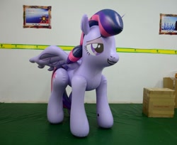 Size: 1124x917 | Tagged: safe, artist:arniemkii, twilight sparkle, twilight sparkle (alicorn), alicorn, pony, unicorn, bedroom eyes, bootleg, hongyi, inflatable, irl, photo