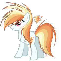 Size: 2096x2096 | Tagged: safe, artist:6figersloverever, oc, oc only, oc:flaming sky, pegasus, pony, cutie mark background, female, high res, magical lesbian spawn, mare, offspring, parent:rainbow dash, parent:surprise, simple background, solo, transparent background