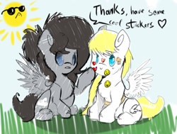 Size: 689x522 | Tagged: safe, artist:blah-blah-turner, oc, oc only, oc:cristice, pegasus, pony, sticker