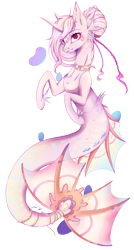 Size: 1861x3479 | Tagged: safe, artist:lunastyczna, oc, oc only, merpony, solo