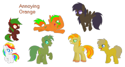 Size: 1756x944 | Tagged: safe, artist:jennycrossoverpaints, pony, annoying orange, ponified, simple background, transparent background