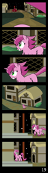 Size: 2794x10000 | Tagged: safe, artist:dinkyuniverse, ruby pinch, pony, unicorn, comic:wine essence, chest fluff, comic, female, filly, houses, night, running, town hall, unshorn fetlocks