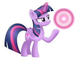 Size: 2334x1800 | Tagged: safe, artist:mirrorcrescent, twilight sparkle, twilight sparkle (alicorn), alicorn, pony, female, magic, mare, naruto, rasengan, simple background, solo, transparent background