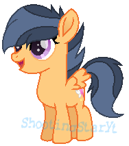 Size: 188x213 | Tagged: safe, artist:shootingstaryt, oc, oc only, base used, movie accurate, offspring, parent:rumble, parent:scootaloo, parents:rumbloo, solo