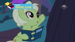 Size: 809x455 | Tagged: safe, screencap, granny smith, pony, the perfect pear, apple tree, boomerang (tv channel), it runs in the family, pat the dog, tree, young granny smith