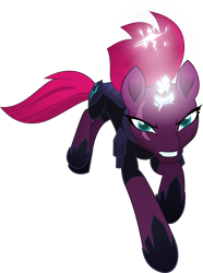 Size: 5020x6746 | Tagged: safe, artist:jhayarr23, tempest shadow, pony, unicorn, my little pony: the movie, absurd resolution, armor, broken horn, eye scar, female, horn, mare, scar, simple background, solo, sparking horn, transparent background, vector