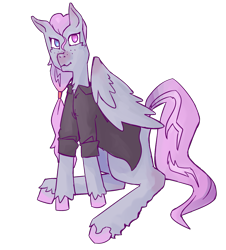 Size: 1141x1261 | Tagged: safe, artist:php93, oc, oc only, oc:zeninji, pegasus, pony, 2017 community collab, derpibooru community collaboration, dress shirt, freckles, heterochromia, ponytail, simple background, solo, transparent background