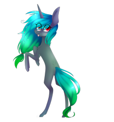 Size: 1500x1600 | Tagged: safe, artist:hyshyy, oc, oc only, oc:hopeful winds, pony, unicorn, bipedal, female, mare, simple background, solo, tongue out, transparent background