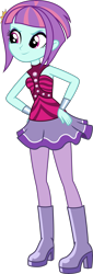 Size: 1695x5000 | Tagged: safe, artist:diegator007, sunny flare, dance magic, equestria girls, spoiler:eqg specials, absurd resolution, boots, cute, female, happy, shoes, simple background, transparent background, vector